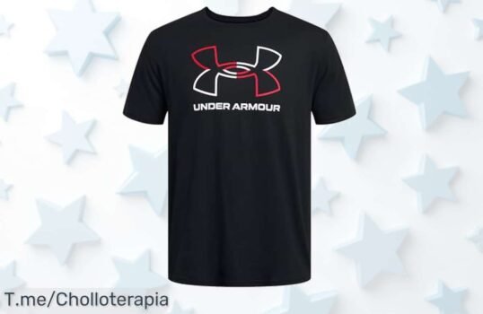 No dejes escapar esta camiseta Under Armour con tejido que seca rapidísimo y corte ancho perfecto aprovecha este ofertón con descuento brutal precio loco por tiempo limitado actúa ya