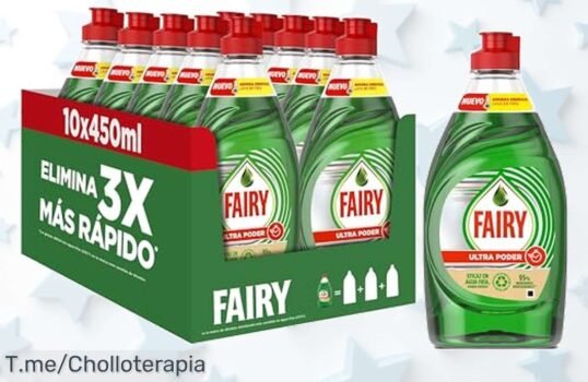 No dejes pasar este ofertón fairy lavavajillas 4,5 L con súper poder antigrasa que elimina la suciedad al instante y olor fresquito precio loco ya¡aprovecha ya!