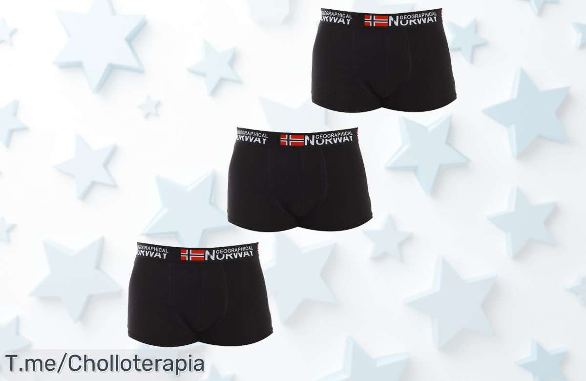 No te pierdas el pack de 3 bóxers Geographical Norway con descuento brutal calidad y comodidad garantizada aprovecha este ofertón antes que desaparezca precio loco limitado