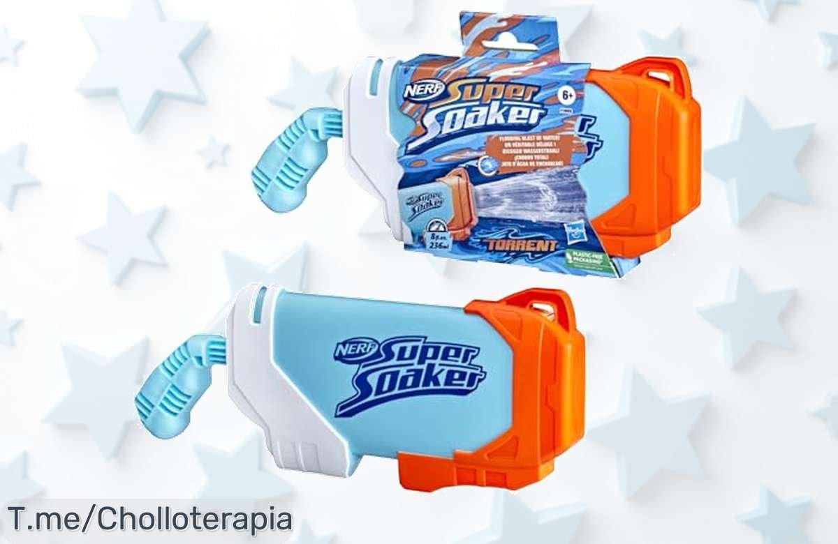 No te pierdas el super chollo Nerf Super Soaker Torrent con chorro gigante que moja sin parar precio loco jamás visto aprovecha esta oferta brutal limitada actúa ya
