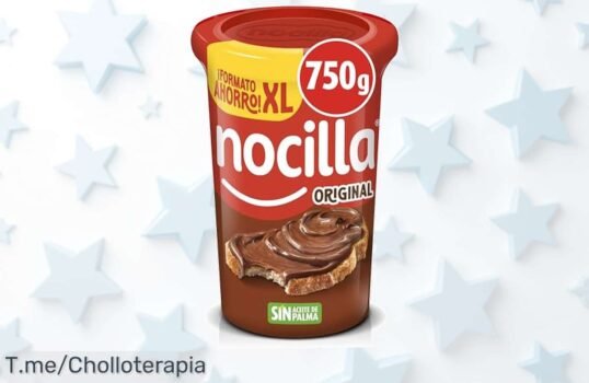 Nocilla tarrina familiar sin aceite de palma ni gluten sabor cremoso que enamora disfruta este super chollo con descuento brutal y precio loco corre no esperes más