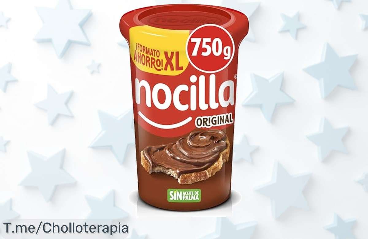 Nocilla tarrina familiar sin aceite de palma ni gluten sabor cremoso que enamora disfruta este super chollo con descuento brutal y precio loco corre no esperes más