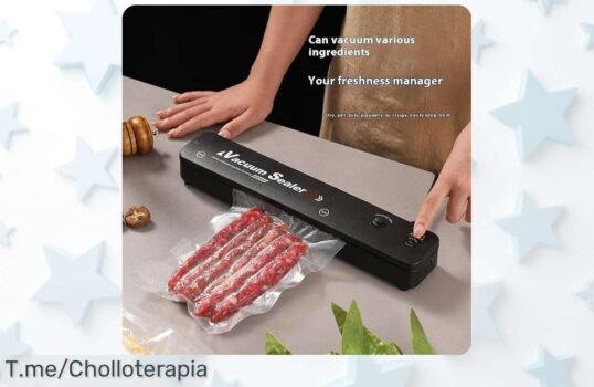 Nueva máquina selladora al vacío eléctrica con enlace de bolsas para conservar tu comida fresca más tiempo precio loco nunca visto aprovecha este ofertón antes que se agote