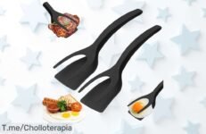 Nuevo 2 en 1 súper chollo espátula con pinzas antiadherentes que cocina fácil y sin líos aprovecha este descuento brutal precio de ganga por tiempo limitado actúa ya