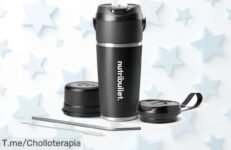 Nutribullet Flip con motor potente tritura hielo y frutas congeladas sin esfuerzo vaso termo que conserva frío 24h y batería para 14 batidos aprovecha este ofertón único precio loco por tiempo limitado compra ya