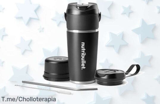 Nutribullet Flip con motor potente tritura hielo y frutas congeladas sin esfuerzo vaso termo que conserva frío 24h y batería para 14 batidos aprovecha este ofertón único precio loco por tiempo limitado compra ya