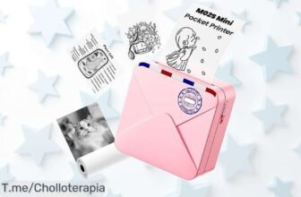 Omezizy Mini impresora bluetooth con app fácil para imprimir fotos y stickers en 3 tamaños descuento brutal nunca visto precio de ganga super chollo corre que se agota
