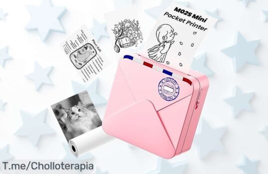 Omezizy Mini impresora bluetooth con app fácil para imprimir fotos y stickers en 3 tamaños descuento brutal nunca visto precio de ganga super chollo corre que se agota
