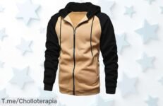 Ophestin sudadera con capucha un super chollo en caqui diseño único bolsillo canguro perfecto para cualquier plan descuento brutal precio loco que no puedes dejar pasar compra ya antes que se agote