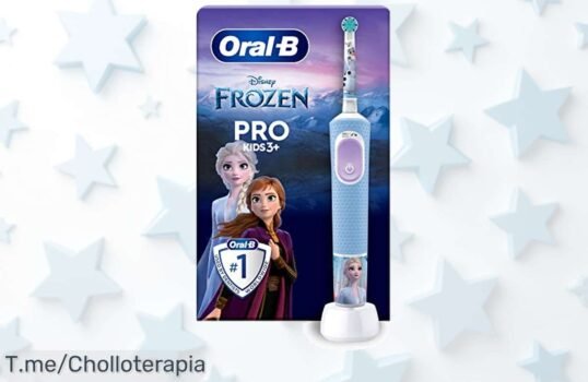 Oralb Pro Kids eléctrico Frozen limpieza súper suave para peques con descuento brutal cuidado de encías y super chollo oferta nunca vista precio loco corre ya que se acaba