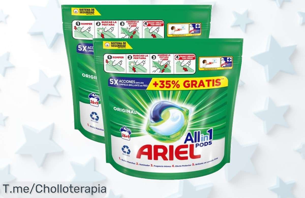 Pack Ariel All-in-1 con 70 pods para 70 lavados oferta nunca vista diseño variable y precio loco corre que este super chollo vuela no te quedes sin tu descuento brutal