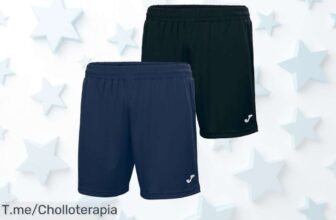 Pack de 2 shorts Joma marino y negro súper transpirable diseño top precio loco descuento brutal nunca visto aprovecha este super chollo oferta limitada ¡corre!