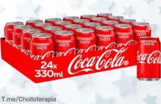 Pack de 24 latas CocaCola, Fanta y más con descuento brutal nunca visto refresca tus días a tope precio loco solo por tiempo limitado corre ya