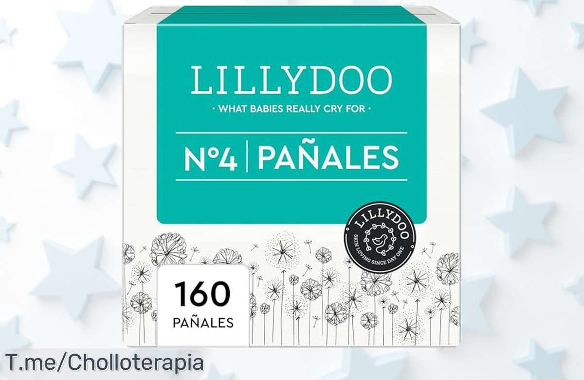 Pañales LILLYDOO talla 4 con protección anti fugas sin químicos irritantes un ofertón de 160 unidades a precio loco nunca visto aprovecha este descuento brutal ya