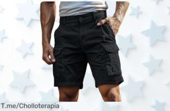 Pantalones cargo hombre con multi bolsillos en oferta única precio loco aprovecha el super chollo descuento brutal limitado renueva tu estilo ya