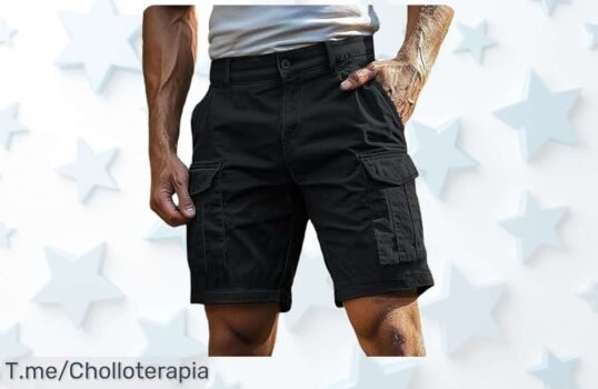 Pantalones cargo hombre con multi bolsillos en oferta única precio loco aprovecha el super chollo descuento brutal limitado renueva tu estilo ya