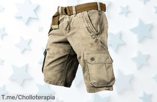 Pantalones cortos cargo para hombre con multibolsillos y super descuento brutal aprovecha este ofertón de precio loco que nunca volverá compra ya antes que se agote