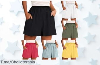 Pantalones cortos para mujer con tela ultra elástica y bolsillos gigantes a precio loco Aprovecha este ofertón nunca visto y cómpralos ya antes de que se agoten ¡Corre!