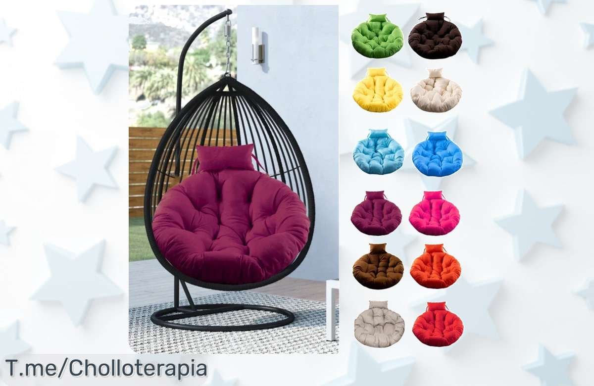 Papasan redondo con cojín suave acabado premium a precio loco disfruta este ofertón único dale un toque especial a tu hogar antes que se agote compra ya