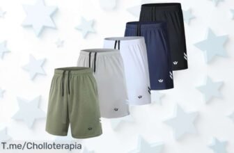 Paquete de 5 pantalones deportivos con tejido que absorbe sudor para máxima frescura y comodidad aprovecha este precio loco y súper chollo exclusivo ¡compra ya antes que se agote!