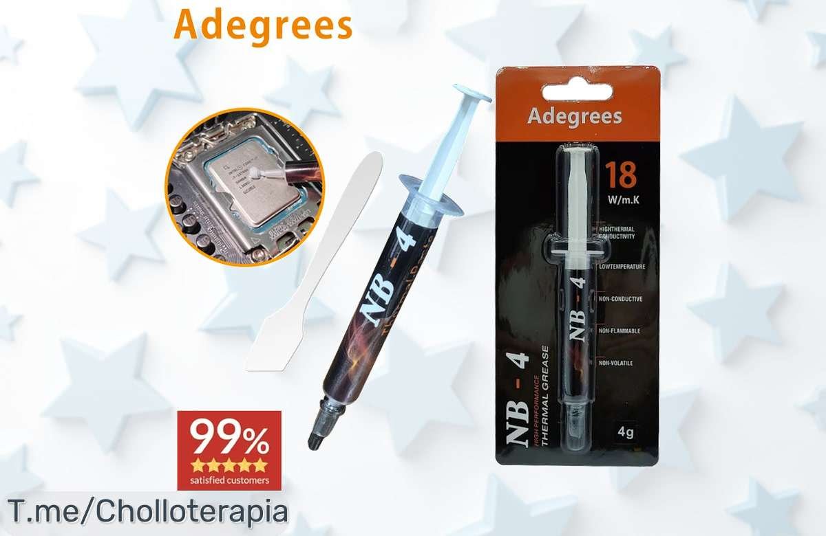 Pasta térmica súper chollo con conductividad brutal para enfriar tu PC al instante aprovecha este ofertón a precio de ganga antes que desaparezca la oferta nunca vista