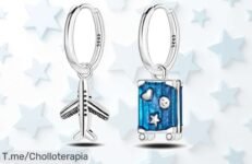Pendientes de aro con plumas irresistibles y circonio en plata 925 disfruta este super chollo único con descuento brutal solo por tiempo limitado ¡apresúrate!