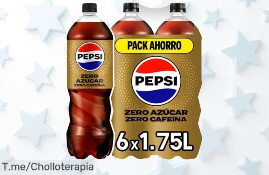 Pepsi Zero sin cafeína con cero azúcar y calorías disfruta este super chollo con descuento brutal precio loco que nunca has visto compra ya oferta limitada corre rápido