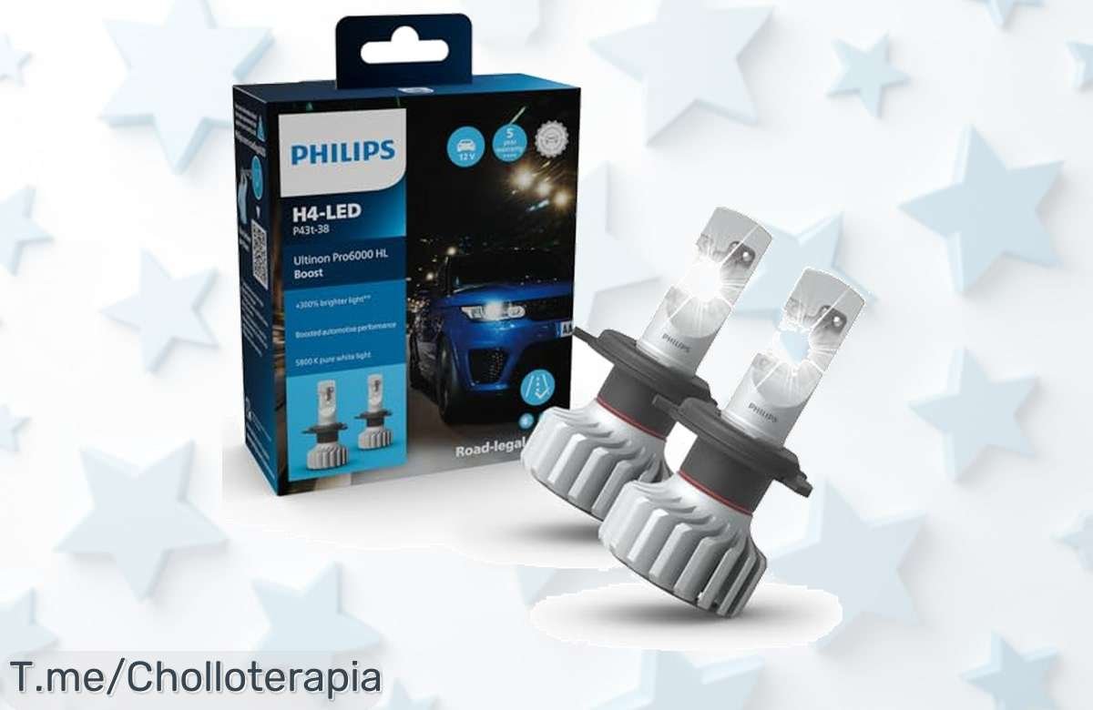 Philips Ultinon Pro6000 Boost H4 LED apuesta por un super chollo que ilumina 300 por ciento más con duración nunca vista aprovecha este ofertón y compra ya antes de que vuelen unidades