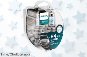 Philips XtremeVision Pro150 H4 doble pack con luz +150% más potente y alcance de 70m aprovecha este ofertón con descuento brutal nunca visto precio loco ¡compra ya!