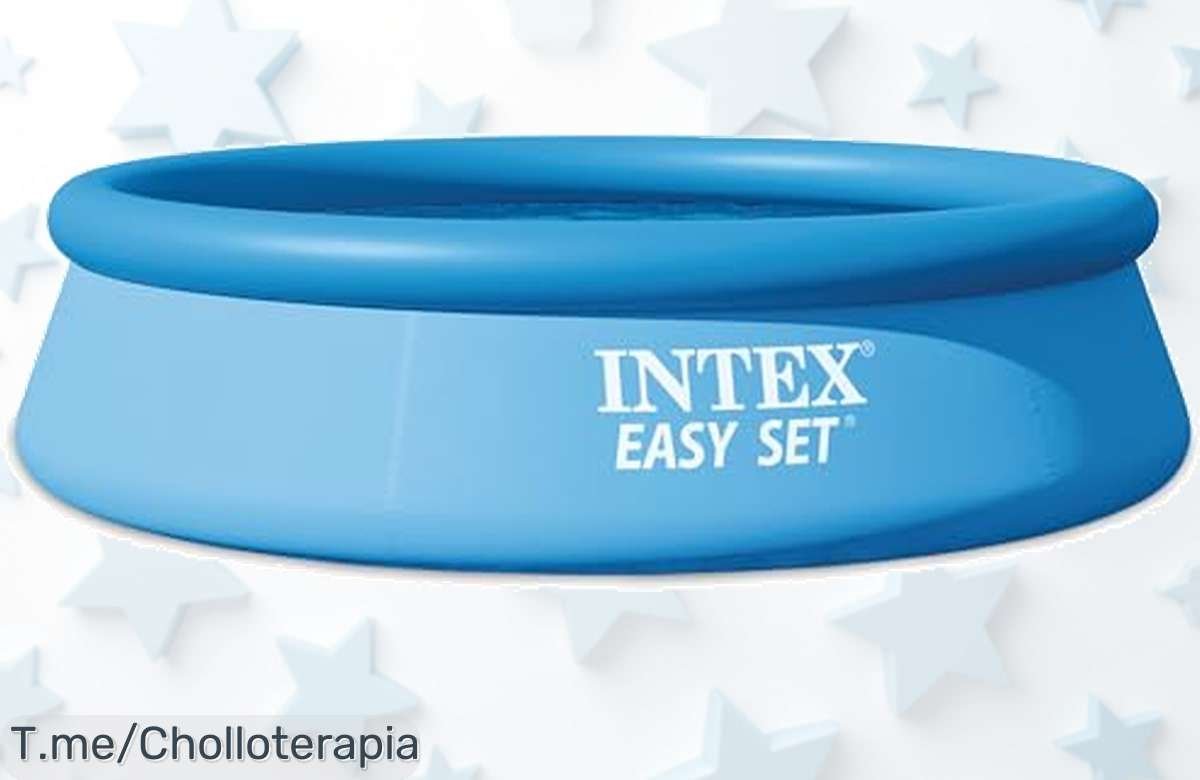 Piscina hinchable gigantona intex súper resistente capacidad para 3 personas montaje rápido ¡ofertón con descuento brutal precio de ganga corre que vuelan!