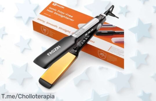 Plancha de pelo Faszin con placas de titanio y calor rápido en 30 s para un peinado ideal precio loco y descuento brutal solo hoy aprovecha este ofertón nunca visto compra ya