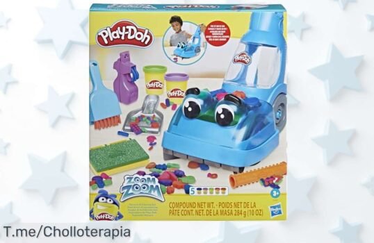 PlayDoh Zoom Zoom aspiradora de juguete con plastilina que recoge de verdad disfruta del super chollo y descuento brutal nunca visto compra ya antes que se acabe