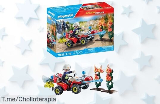 Playmobil quad bomberos con cañón de agua el ofertón que llega para encender mil aventuras disfruta este super chollo y actúa antes del descuento brutal acaba