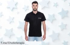 Polo básico negro Mont Emilian Caen con caída de precio brutal y diseño clásico único aprovecha este ofertón nunca visto corre por tu super chollo limitado ahora