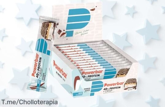 Powerbar 40% Protein Plus Crisp choco coco pack de 12 con super chollo y descuento brutal recarga energía con proteína y poco azúcar aprovecha este ofertón precio loco solo hoy