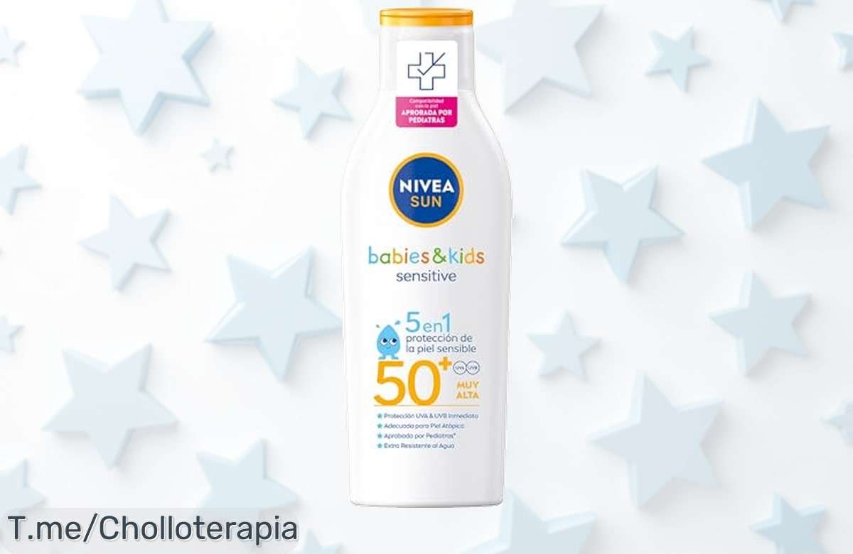 Protege a tus peques con NIVEA SUN FP50+ crema solar súper resistente sin químicos molestos disfruta de este ofertón y descuento brutal antes que desaparezca ¡aprovecha ya!