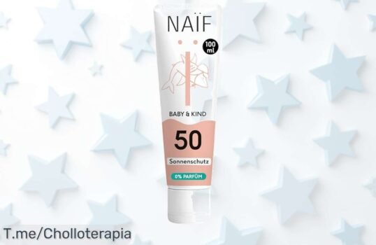 Protege la piel de tu pequeño con naïf crema solar mineral spf 50 súper resistente y sin perfume oferta brutal precio loco que se acaba ya ¡compra ahora!