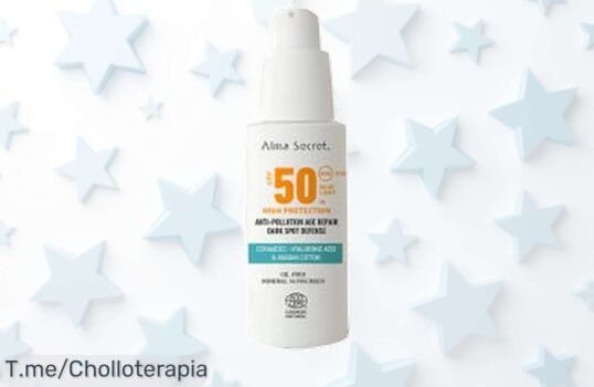 Protege tu piel con el antipollution mineral spf50 alma secret a un super chollo nunca visto con descuento brutal precio de ganga corre que vuelan las unidades