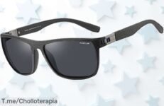 Pukclar gafas de sol hombre con protección UV400 y lentes polarizadas que no se rompen fácil un ofertón con estuche incluido a precio loco descuento brutal por tiempo limitado corre ya