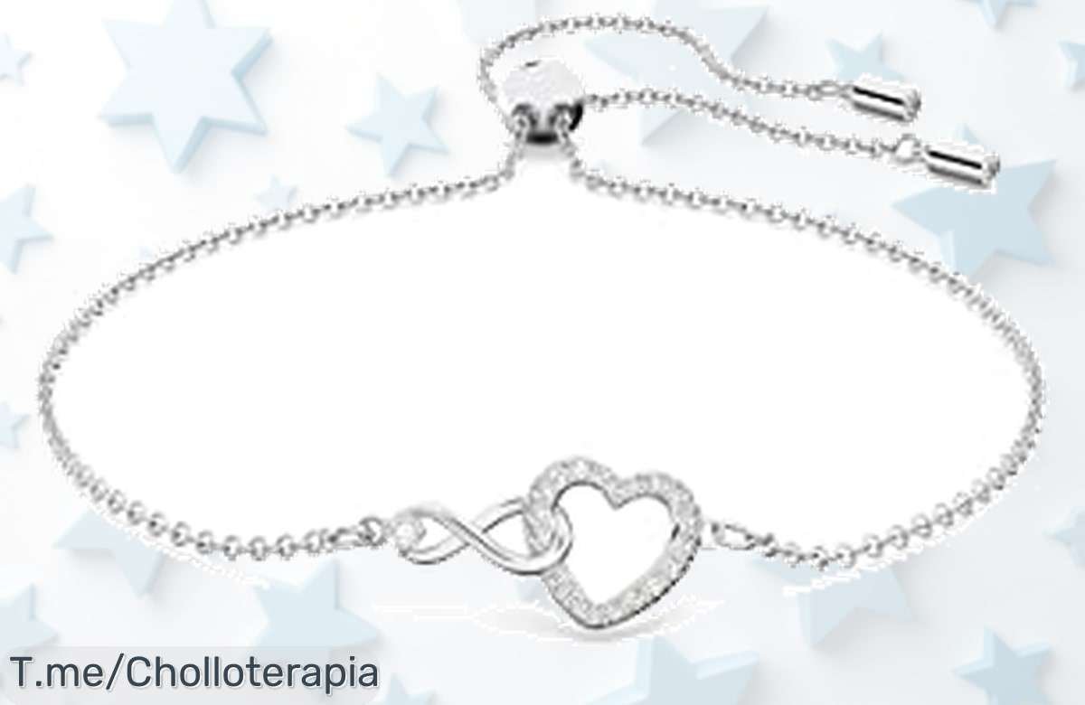Pulsera Swarovski Infinity brillo único con corazón diseño irresistible super chollo nunca visto aprovecha esta oferta loca antes que desaparezca