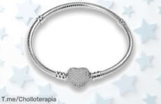 Pulsera de plata 925 con diseño único que brilla y combina con tus charms favoritos disfruta este ofertón nunca visto al precio loco que vuela ¡compra ya antes que se acaben!