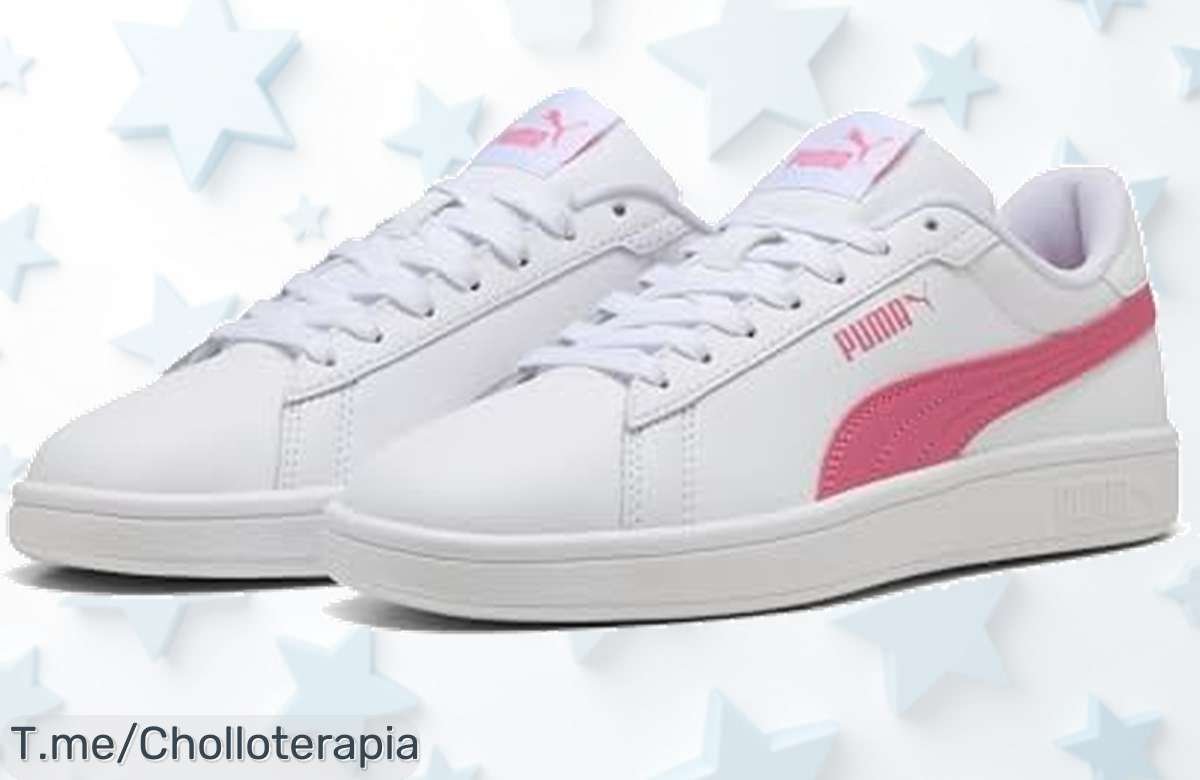 Puma Smash 3.0 L en blanco Magic Rose con diseño que mola un montón oferta nunca vista y precio loco ¡Aprovecha este ofertón único antes que desaparezca!