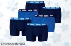 Puma boxer hombre pack de 6 azul verdadero con caída de precio nunca vista un super chollo que renueva tu comodidad a precio loco aprovecha este ofertón ya