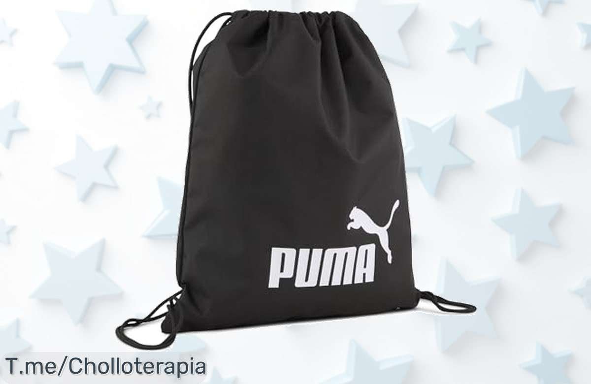 Puma phase gym sack en negro que rompe esquemas con diseño único precio de ganga y descuento brutal vuelo las unidades no pierdas este ofertón compra ya