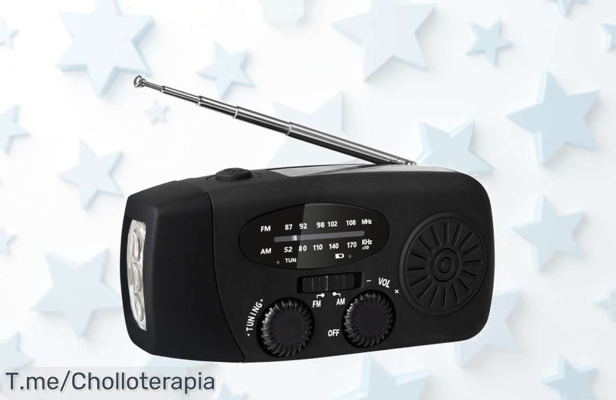 Radio multibanda de emergencia con manivela y CD el super chollo que salva en crisis aprovecha este ofertón con descuento brutal precio de ganga corre no esperes más