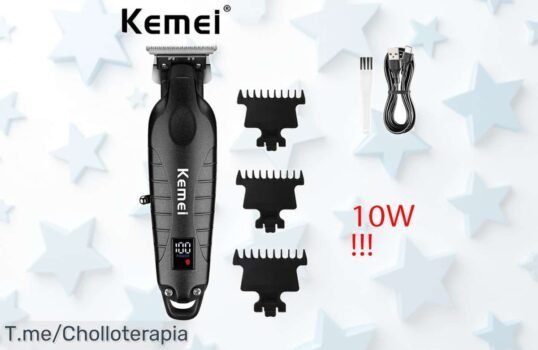 Recortador profesional kemei 2293 sin cuerda con carga rápida corte impecable precio loco oferta brutal nunca vista compra ya antes que se agoten