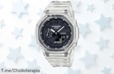 Reloj Casio digital moderno con correa transparente en un descuento brutal que no puedes perder actúa ya y aprovecha este súper chollo precio de ganga único y limitado