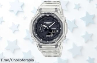 Reloj Casio digital moderno con correa transparente en un descuento brutal que no puedes perder actúa ya y aprovecha este súper chollo precio de ganga único y limitado