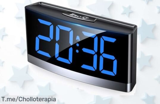 Reloj digital con luces LED azul que ilumina tu día más fácil y divertido super chollo con descuento brutal oferta única precio loco aprovecha ya antes que se agote