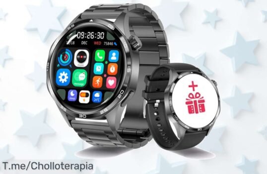 Reloj inteligente GT5 PRO con pantalla AMOLED HD y GPS a precio loco ¡disfruta llamadas y NFC en un ofertón nunca visto corre ya es tu precio de ganga!